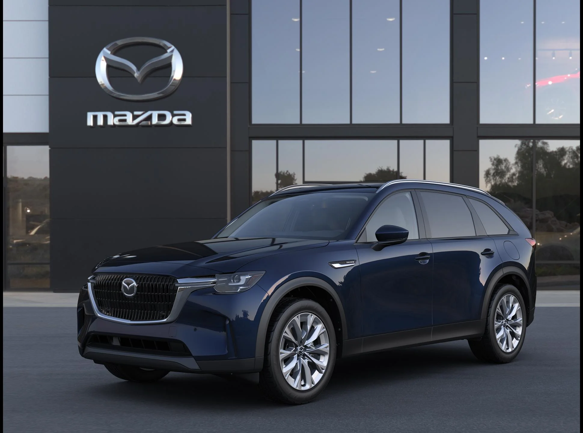 New 2026 Deep Crystal Blue Mica Mazda 3.3 Turbo Preferred AWD image 1