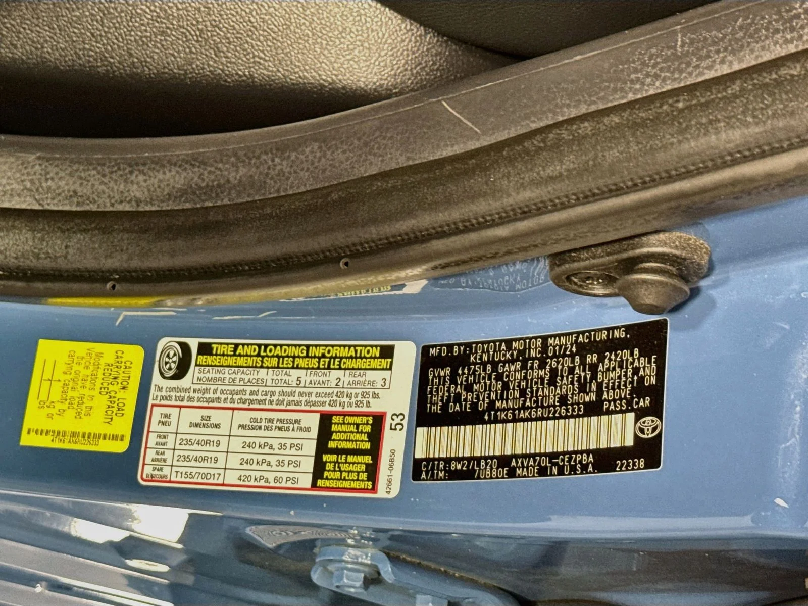 Certified Used 2024 Blue Toyota XSE image 23