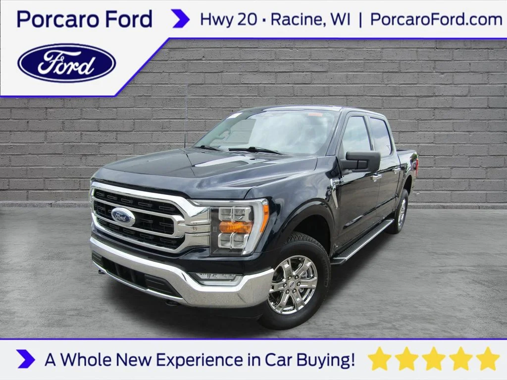 Certified Used 2023 Antimatter Blue Metallic Ford XLT image 1