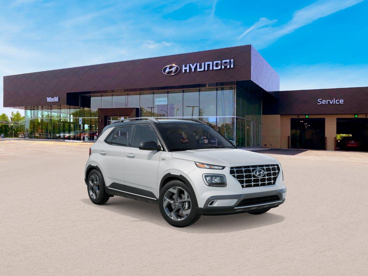 New 2026 Lunar White w/Black Roof Hyundai SEL w/Two-Tone Roof image 2
