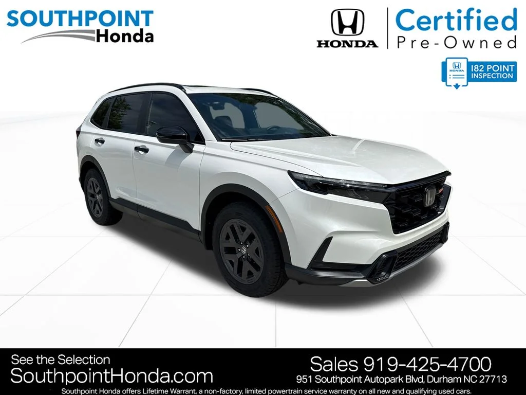 Certified Used 2026 Platinum White Pearl Honda AWD TrailSport Hybrid image 1