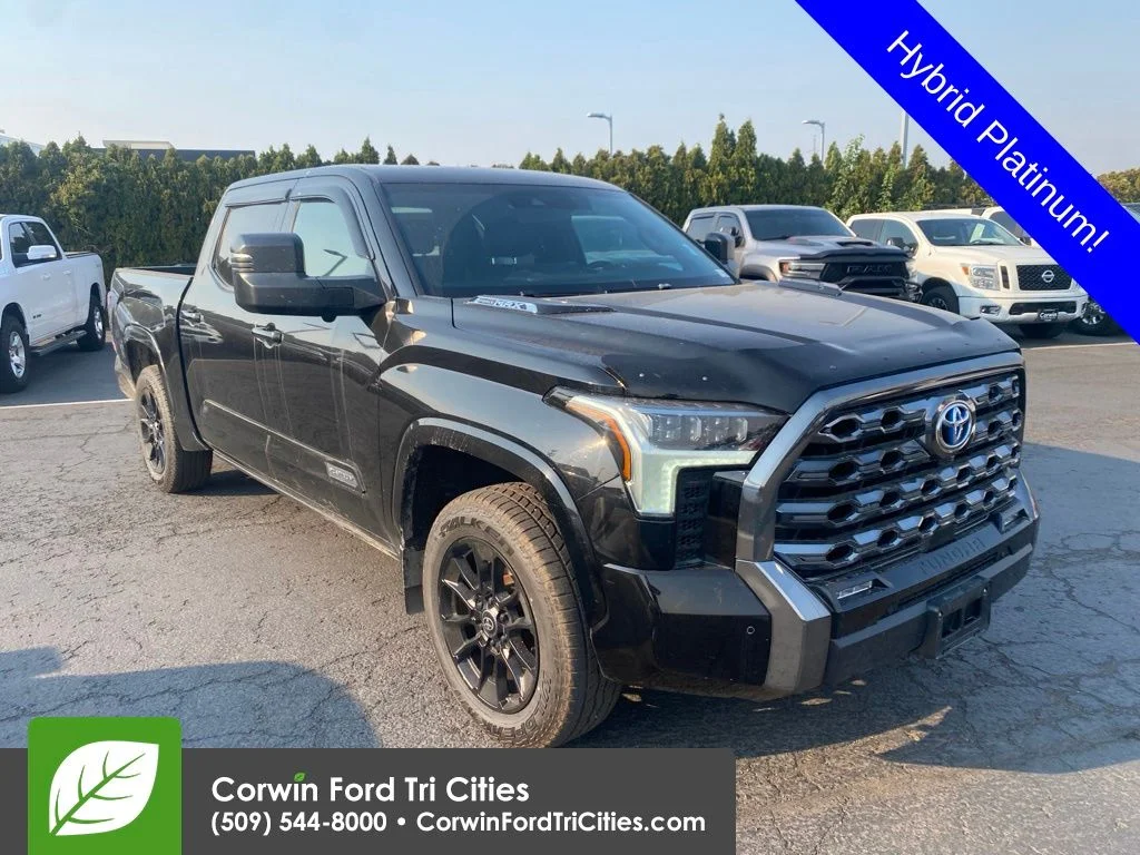 Used 2023 Midnight Black Metallic Toyota Platinum image 1