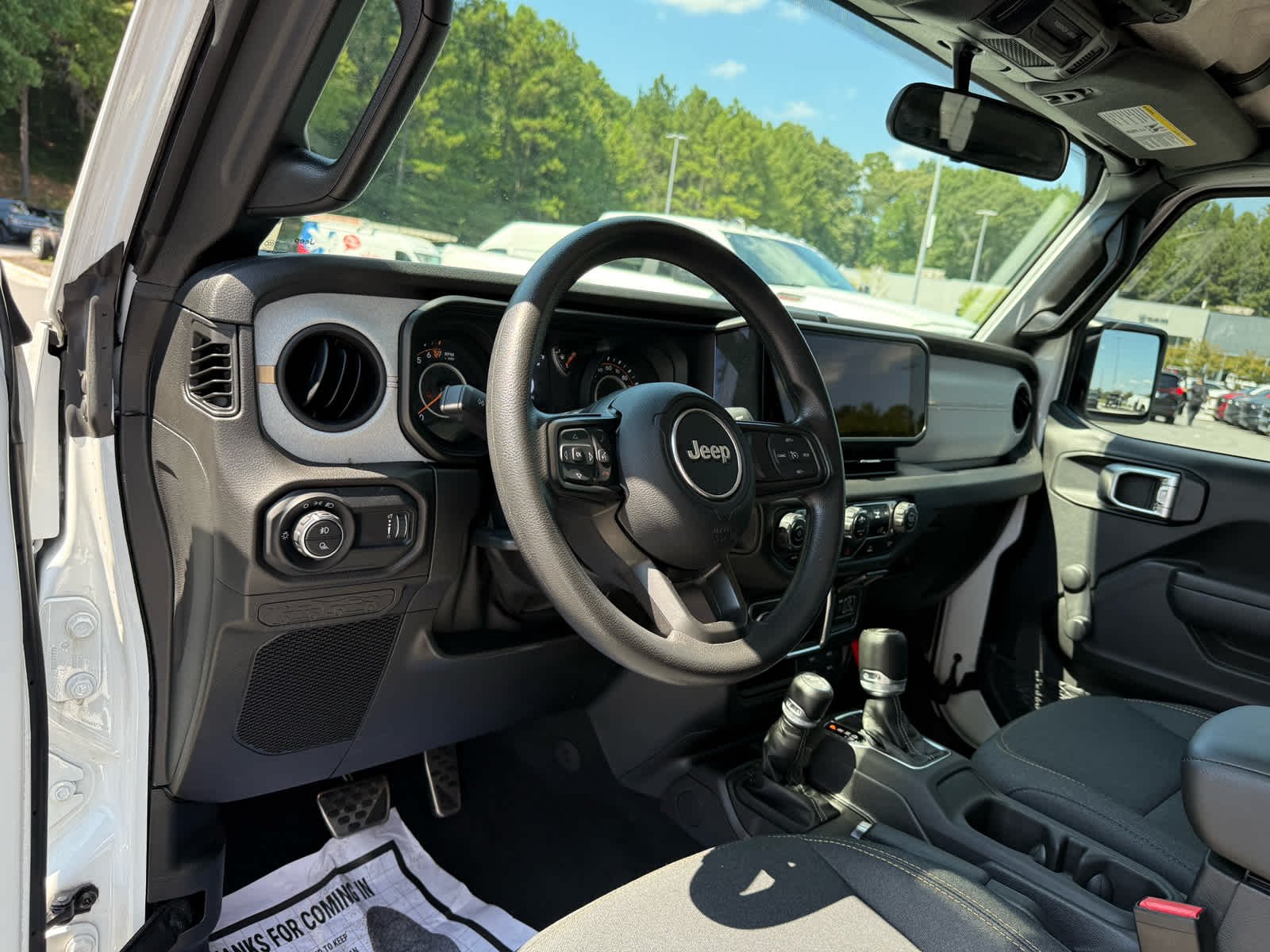 Used 2024 Bright White Clearcoat Jeep Sport image 15