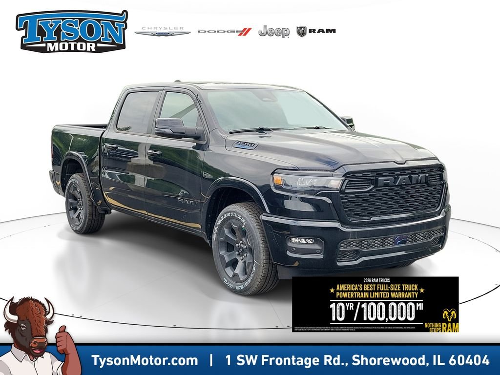 New 2026 Diamond Black Crystal Pearlcoat RAM Big Horn/Lone Star image 1