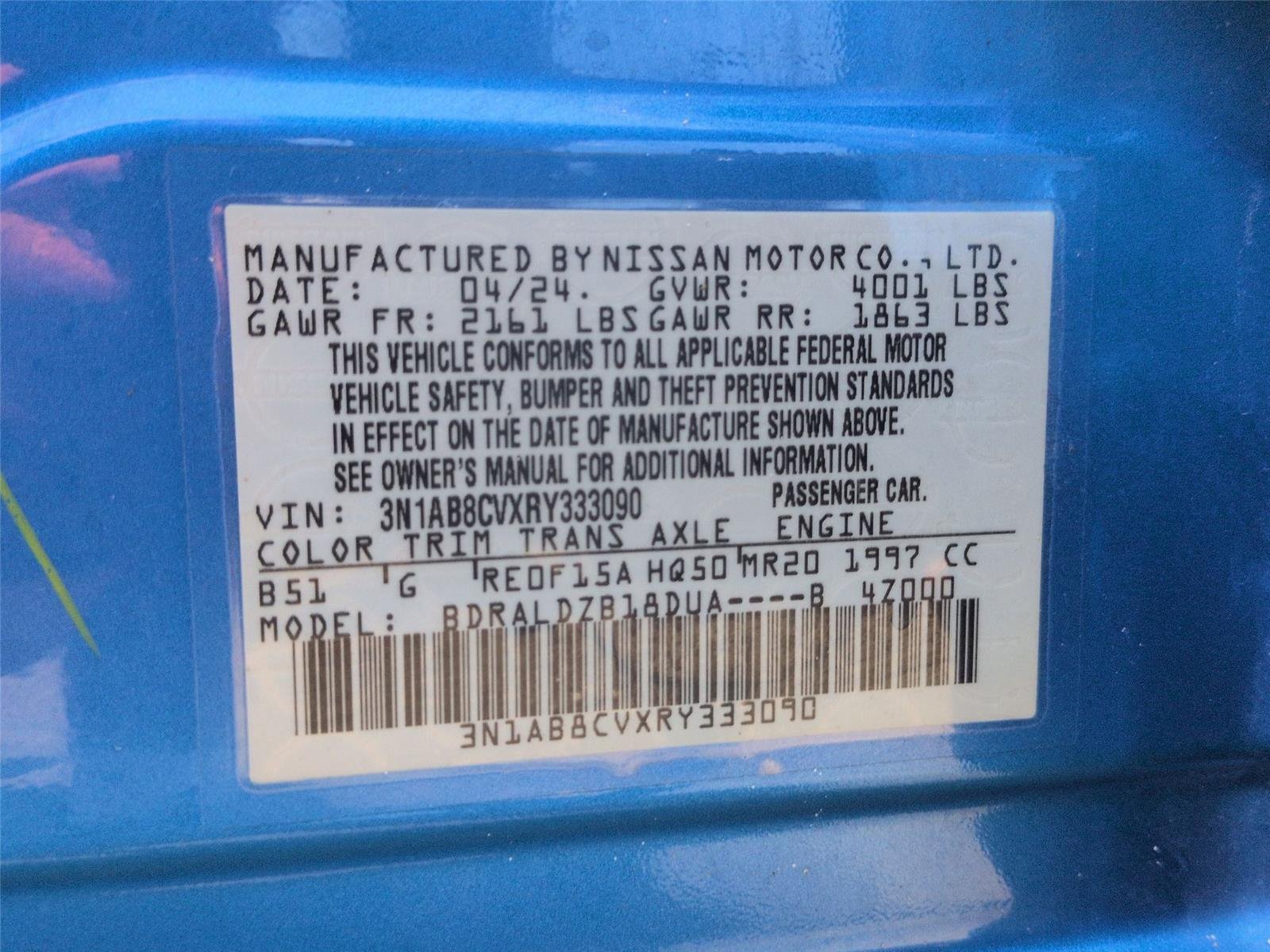 Certified Used 2024 Electric Blue Metallic Nissan SV image 39