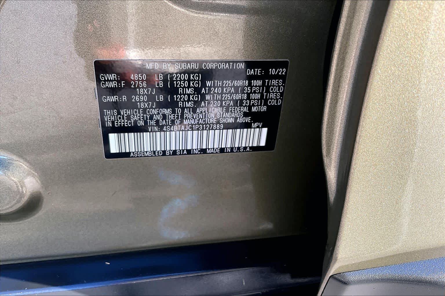Used 2023 Autumn Green Metallic Subaru Onyx Edition image 37
