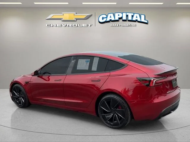 Used 2024 Red Tesla Performance image 3