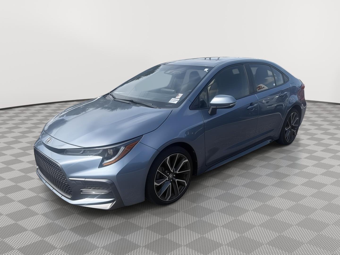 Used 2021 Celestite Gray Metallic Toyota SE image 1