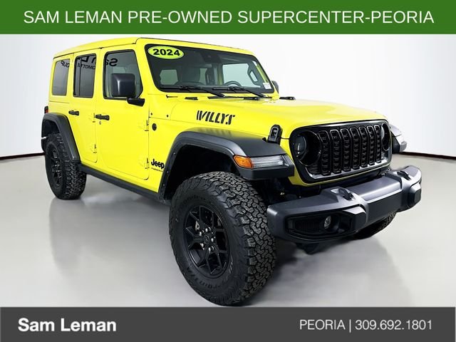 Used 2024 Yellow Jeep Sport image 1