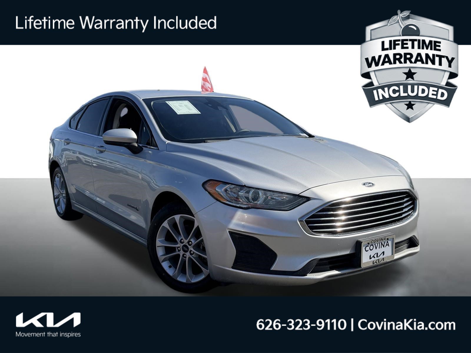 Used 2019 Ford Fusion Hybrid SE with VIN 3FA6P0LU6KR177326 for sale in Covina, CA
