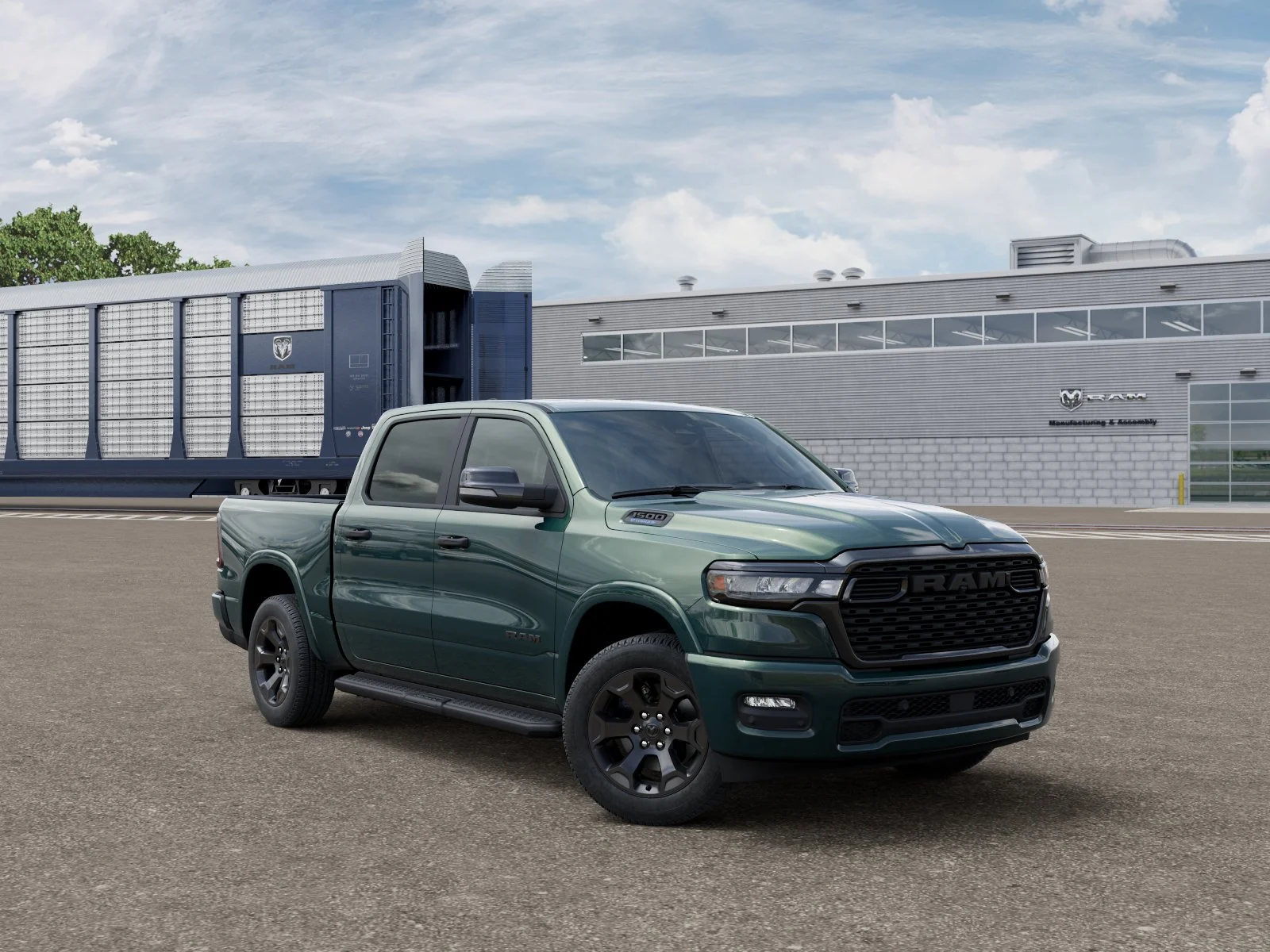 New 2026 Serrano-Green Metallic Exterior Paint RAM Big Horn/Lone Star image 3