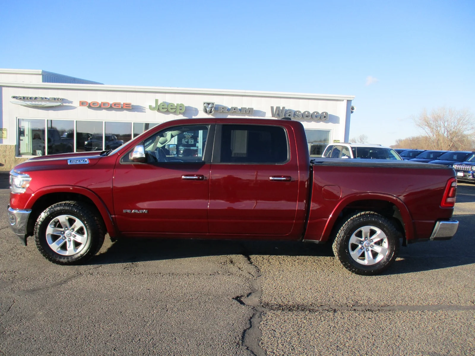 Used 2022 RAM Ram 1500 Pickup Laramie with VIN 1C6SRFJT8NN235726 for sale in Waseca, Minnesota