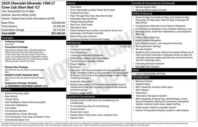 Used 2025 White Chevrolet LT image 7