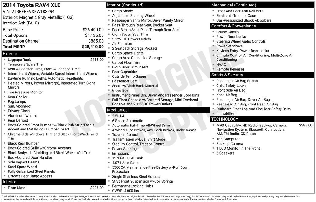 Used 2014 Silver Toyota XLE image 9