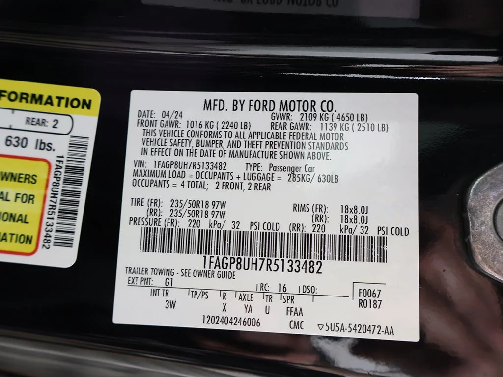 Used 2024 Shadow Black Ford EcoBoost Premium image 51