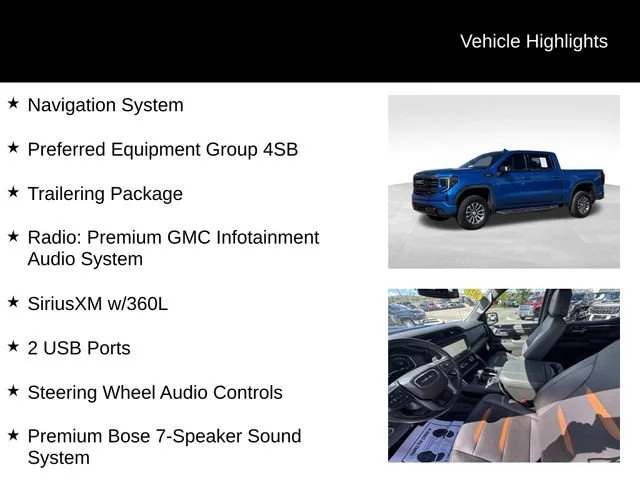 Certified Used 2023 DYNAMIC BLUE METALLIC GMC AT4 image 8