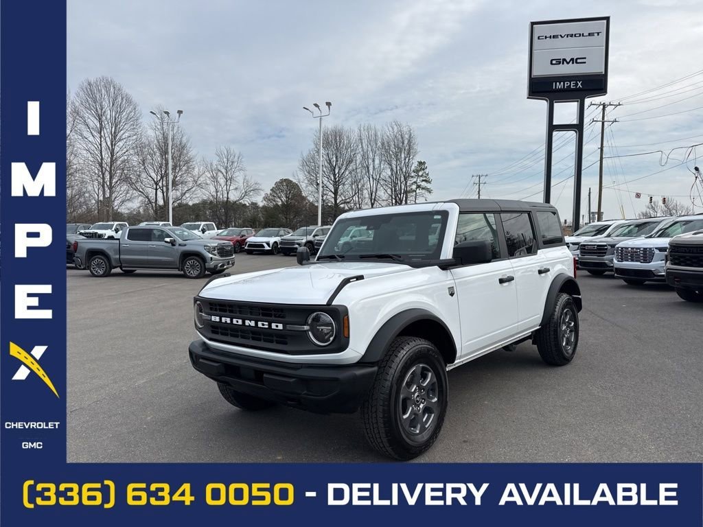 White 2025 Ford Bronco Big Bend 4-Door 4WD SUV / Crossover Four-Wheel Drive