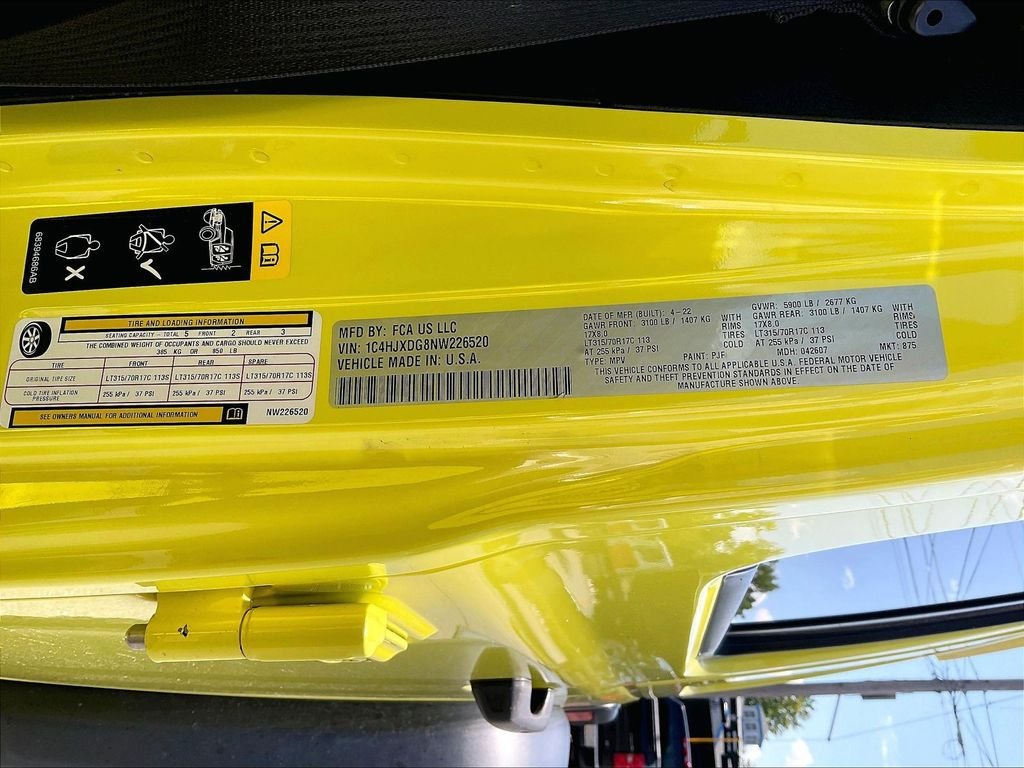 Used 2022 Yellow Jeep Unlimited High Tide image 32