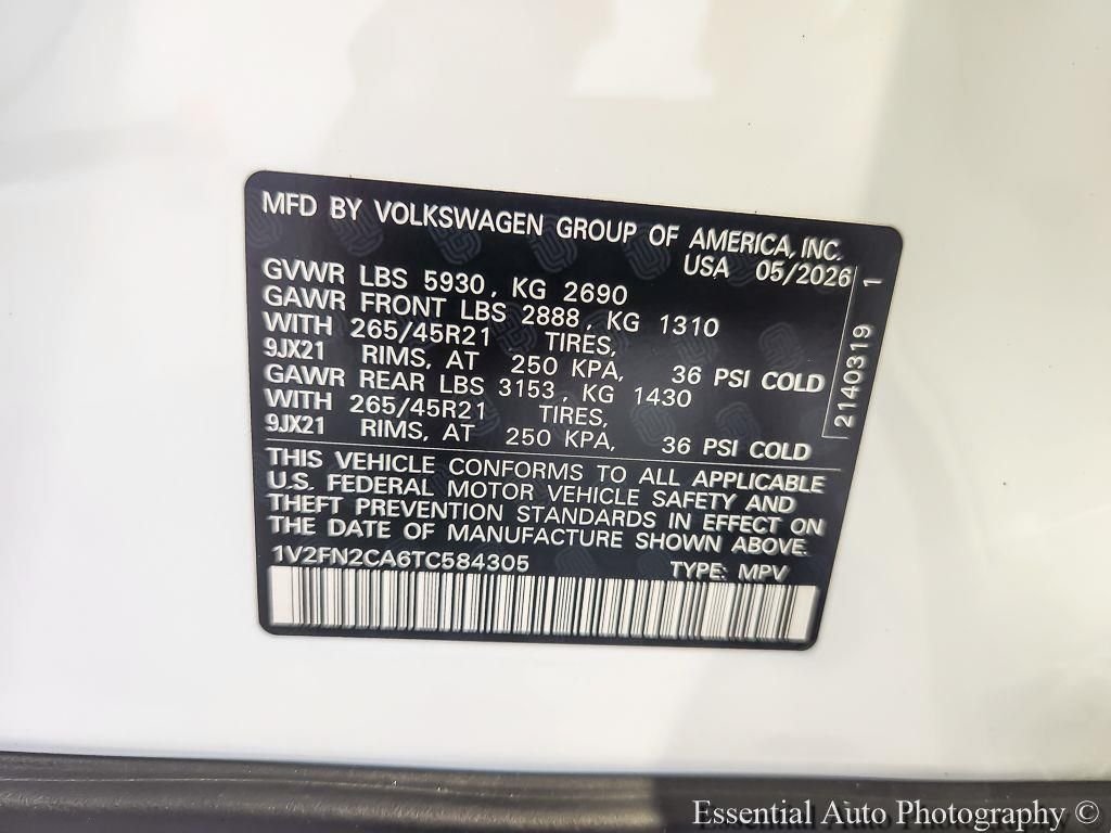 New 2026 Opal White Pearl Volkswagen 2.0T SEL Premium R-Line image 22
