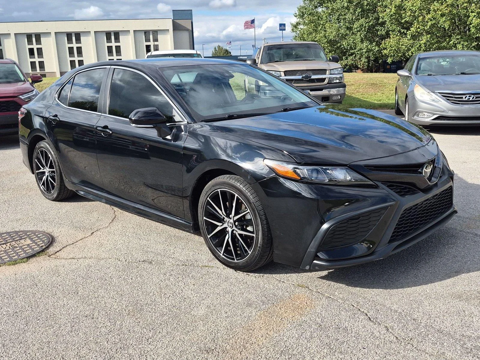 Used 2024 Midnight Black Metallic Toyota SE image 7