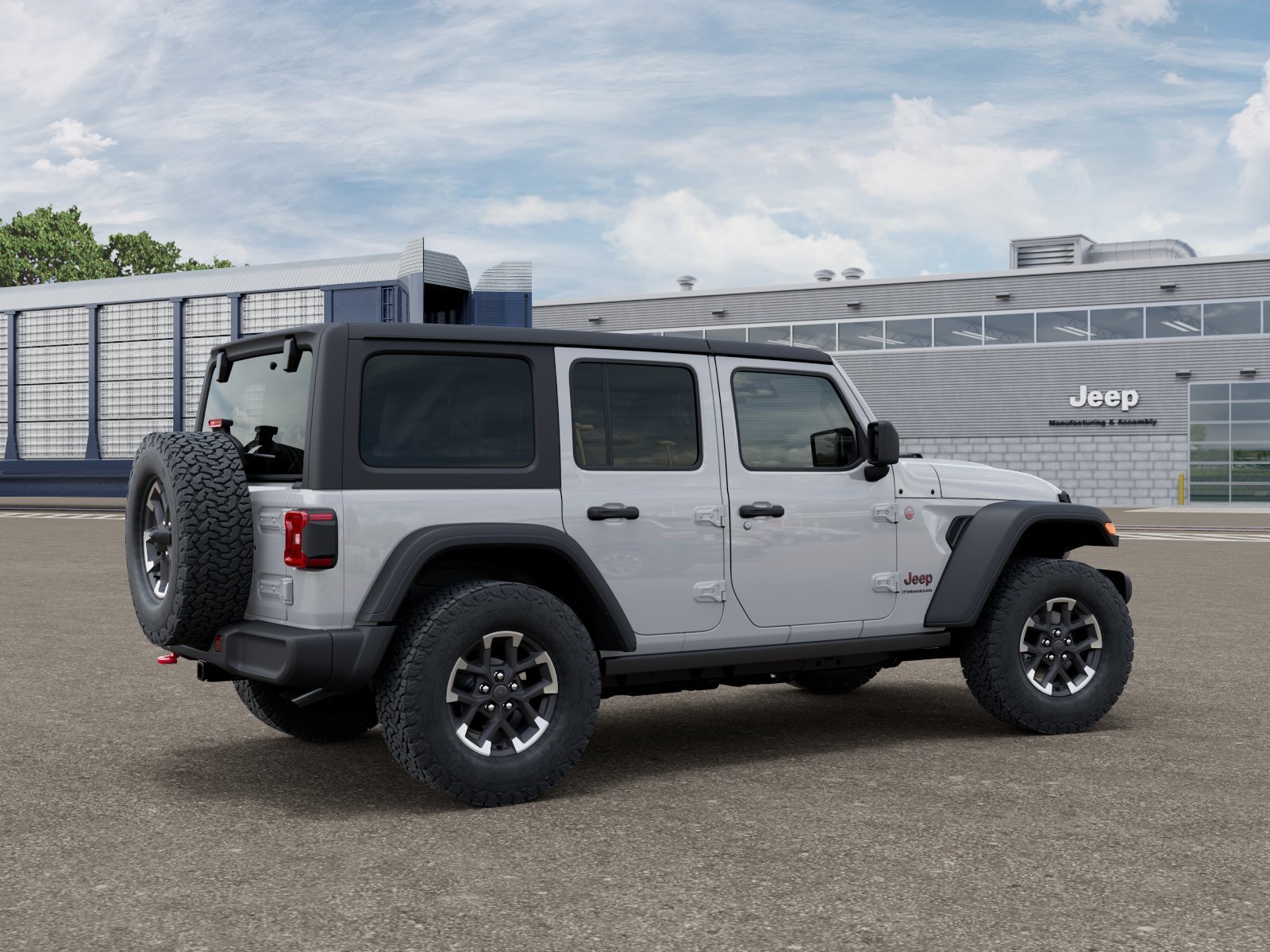 New 2026 Bright White Clear-Coat Exterior Paint Jeep Rubicon image 2