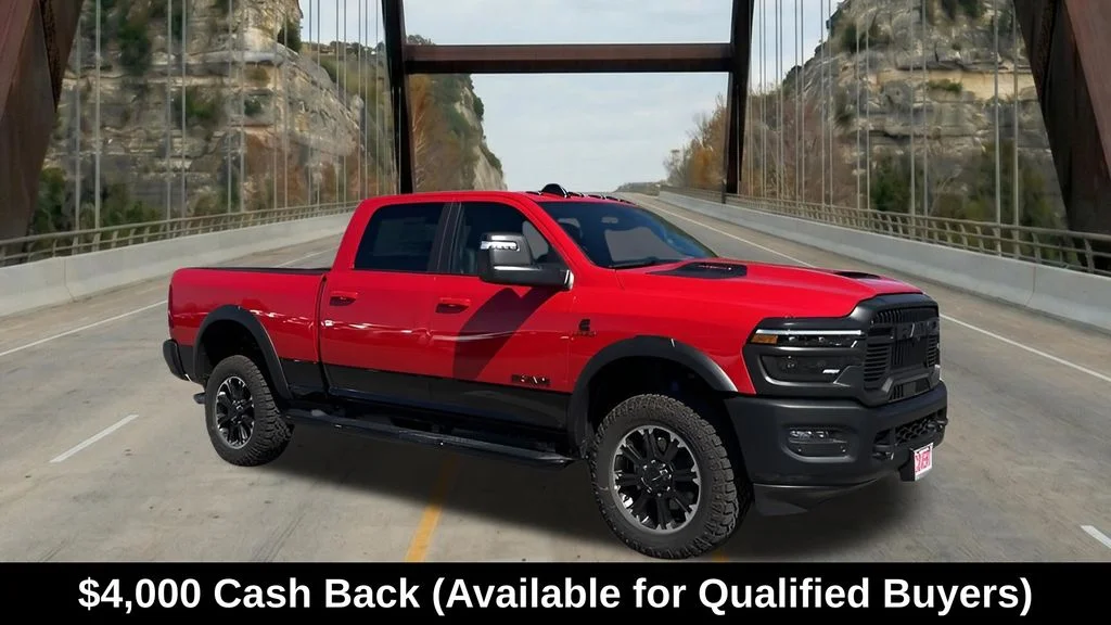 New 2026 Flame Red Clear-Coat Exterior Paint RAM Rebel image 12