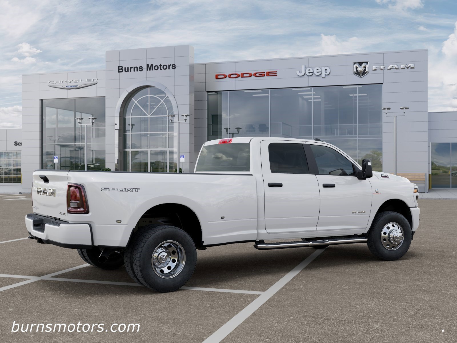 New 2026 Bright White Clear-Coat Exterior Paint RAM Lone Star Dually image 4