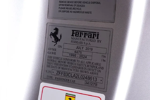Certified Used 2020 Argento Nurburgring Ferrari  image 70