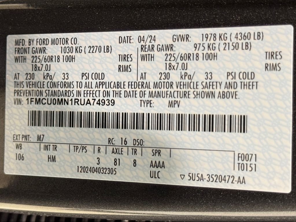 2024 Ford Escape ST-Line - Photo 35