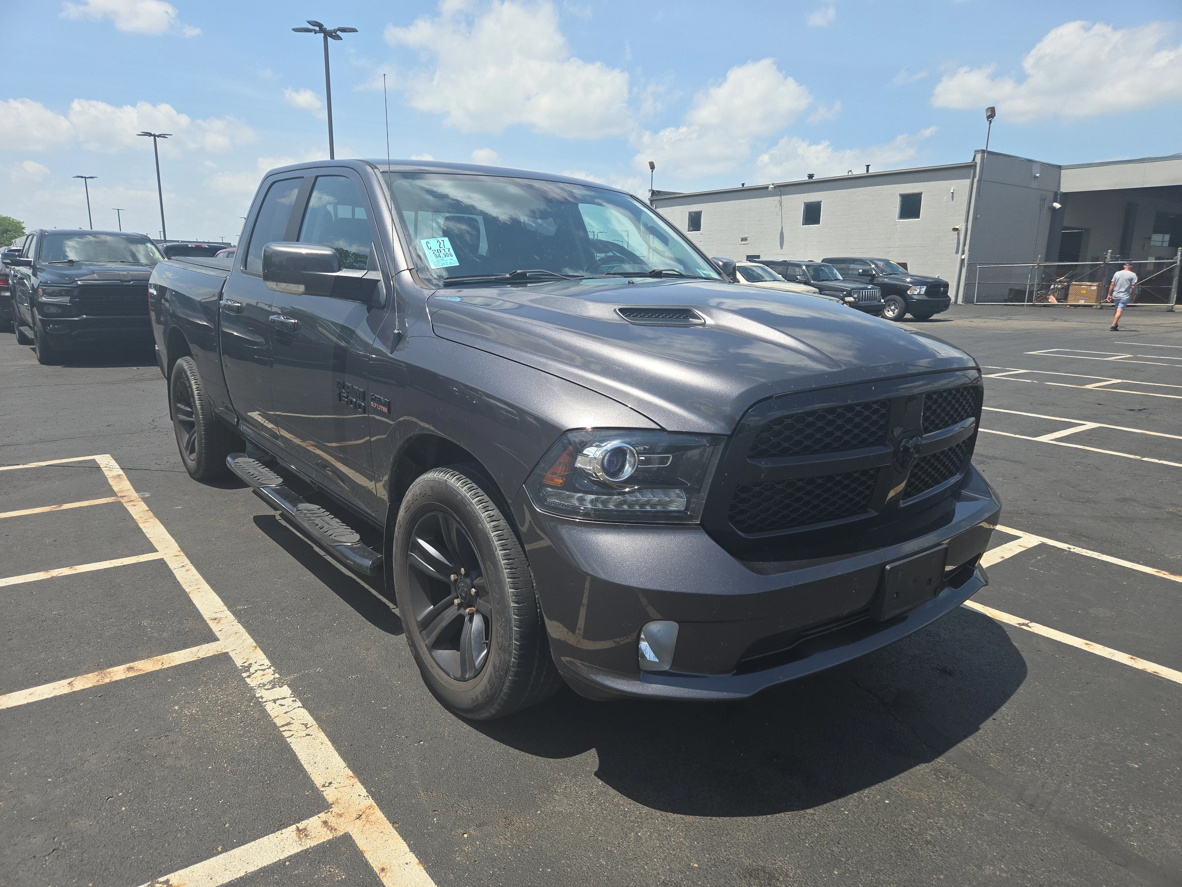 Used 2017 Granite Crystal Metallic Clearcoat Ram Night image 3