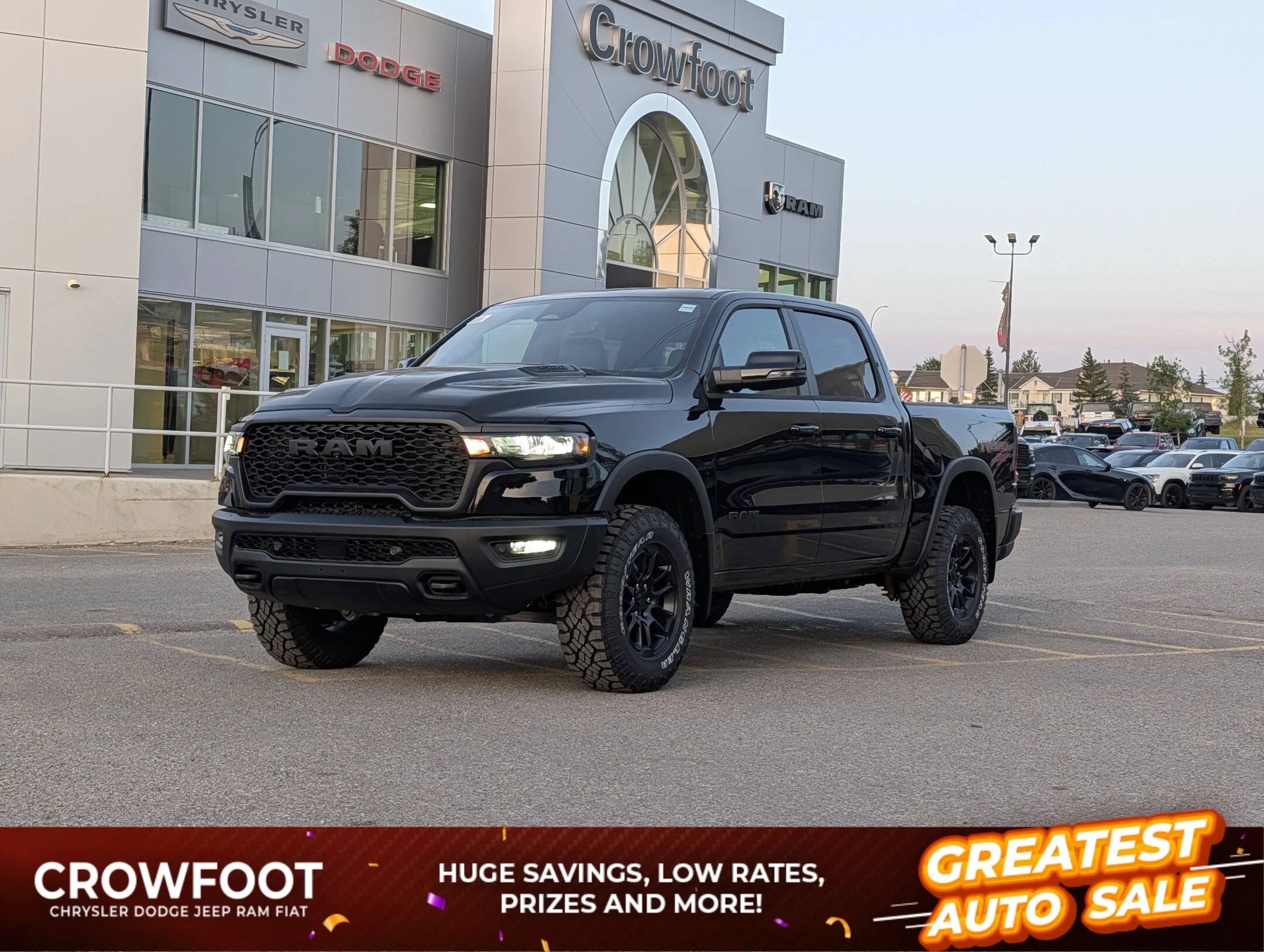 New 2027 Black RAM Rebel - - Rebel X Pkg - Level 2 Grp - Pano Sunroof - Harman/Kardon Audio & More! image 1