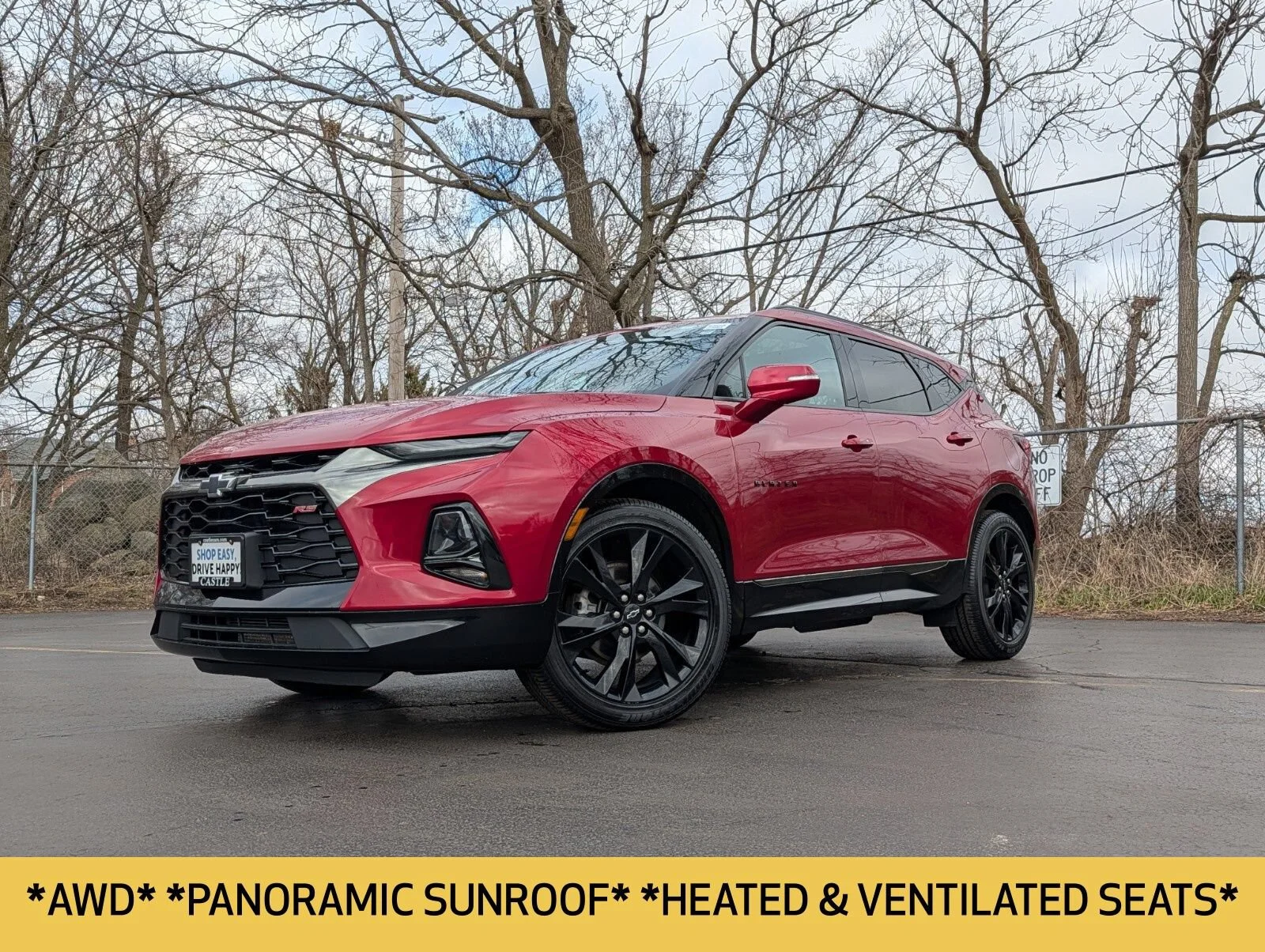 Used 2021 CHERRY RED TINTCOAT Chevrolet RS image 2