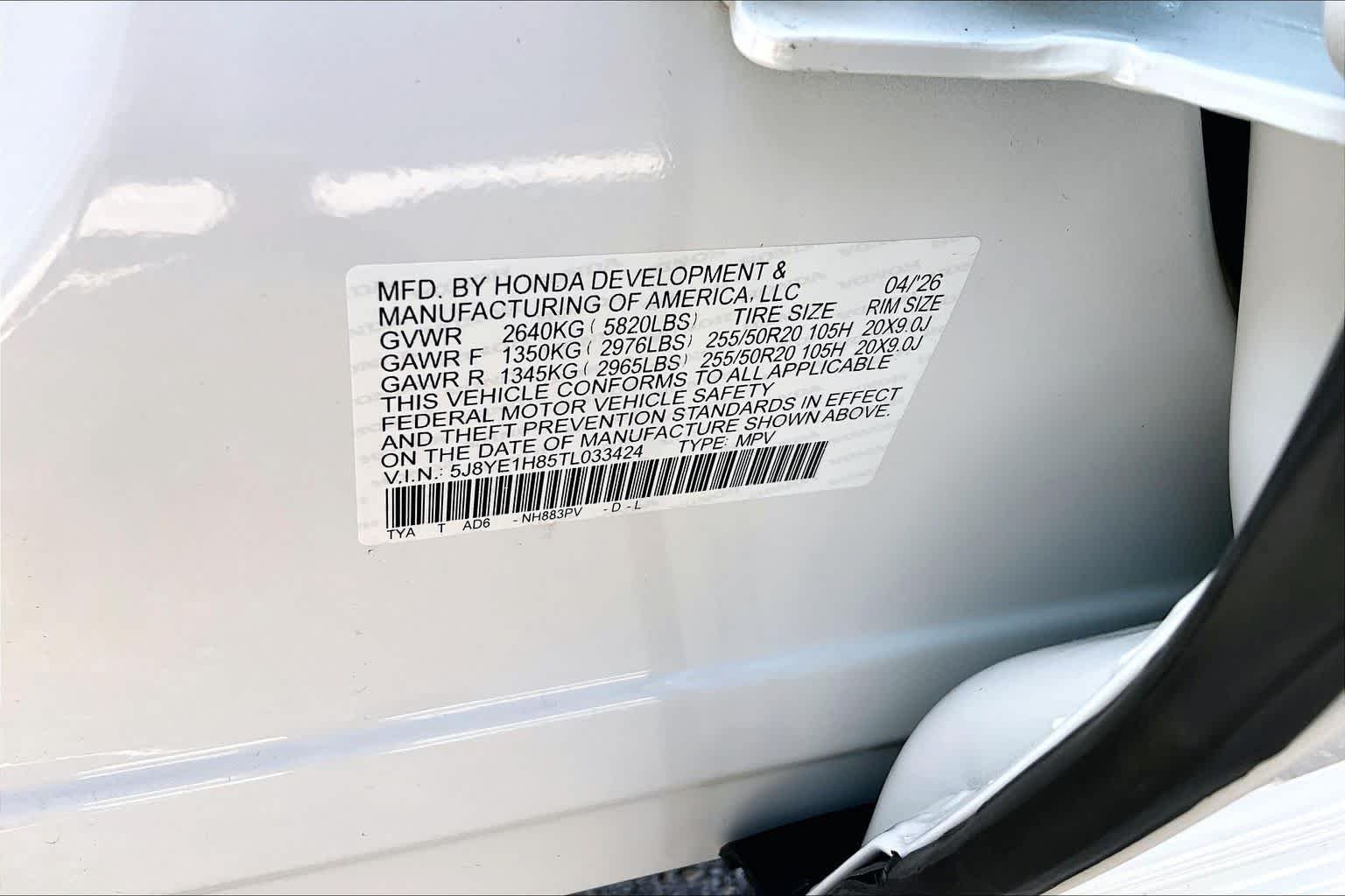New 2026 Platinum White Pearl Acura w/Advance Package image 22