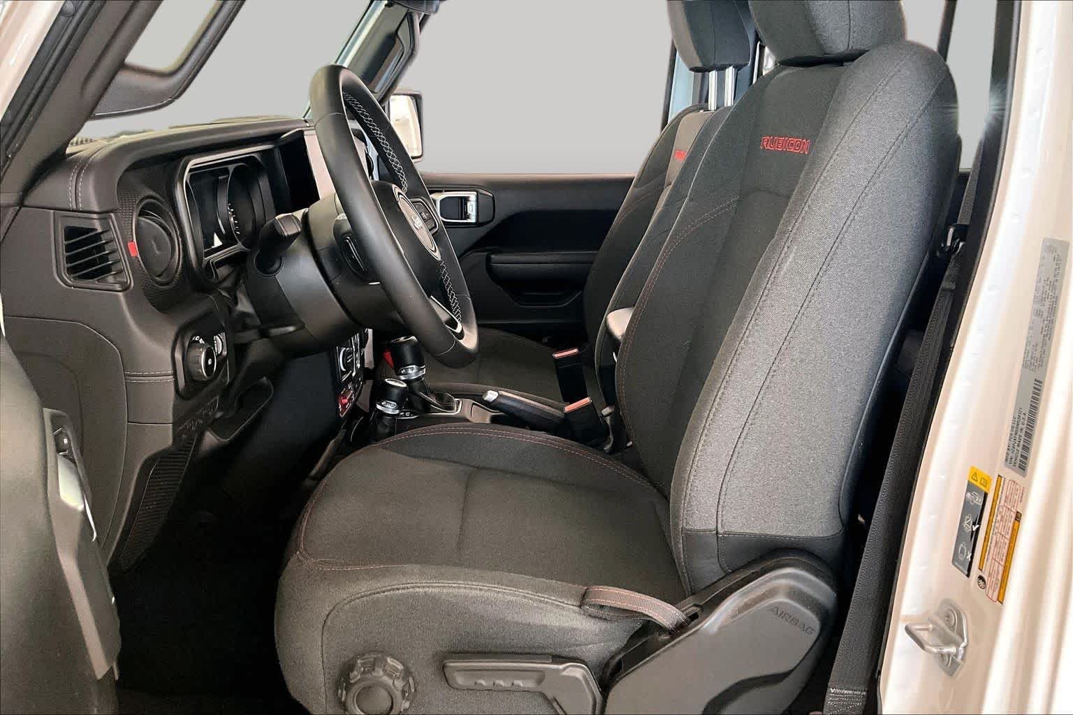 Used 2025 Bright White Clearcoat Jeep Rubicon image 7
