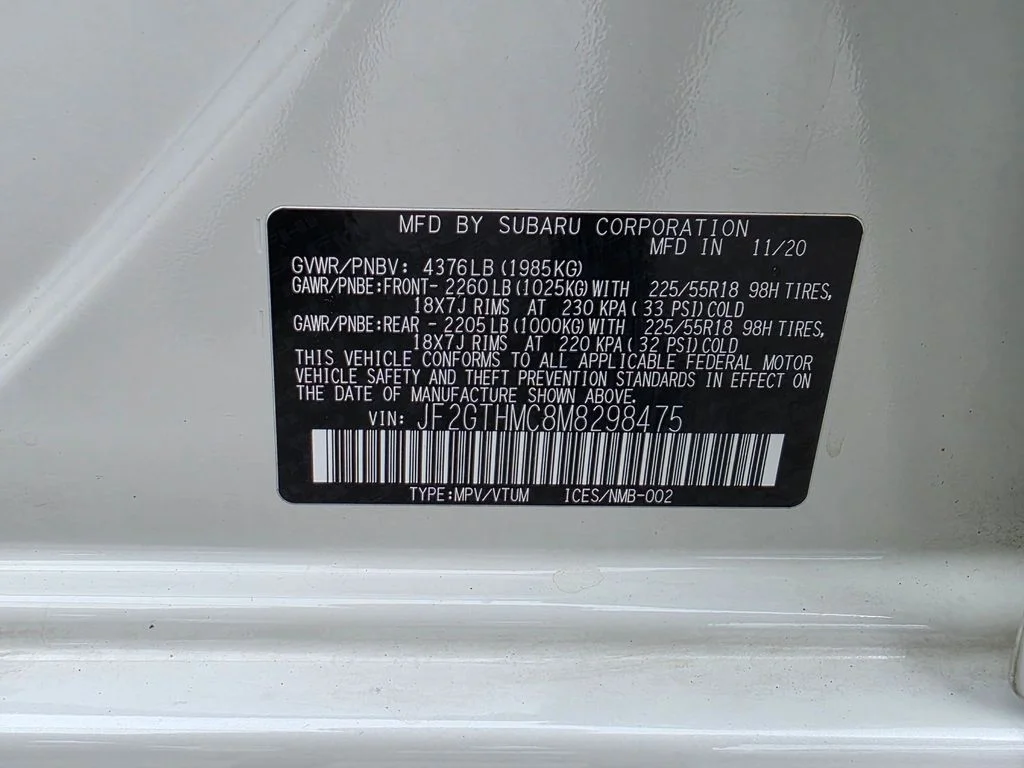 Certified Used 2021 White Subaru Limited image 30