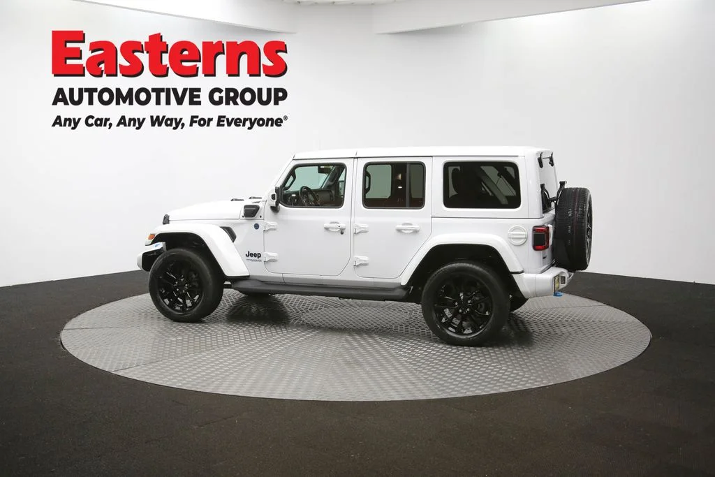Used 2021 White Jeep Unlimited Sahara High Altitude 4xe image 62