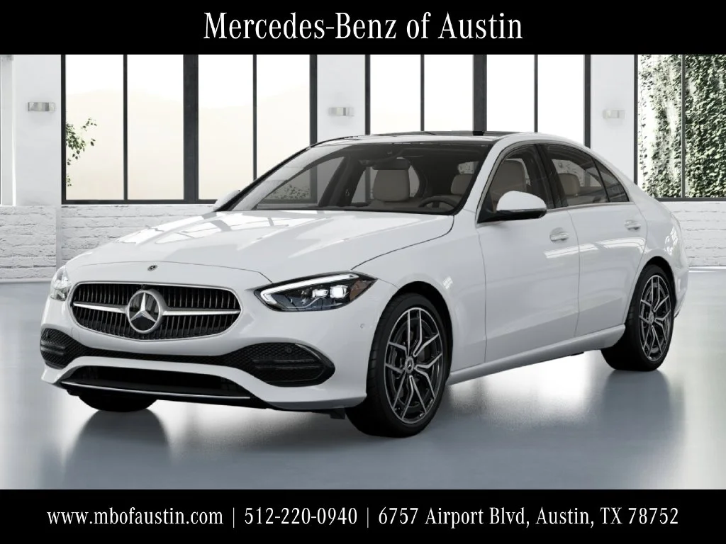 New 2027 White Mercedes-Benz C 300 image 1