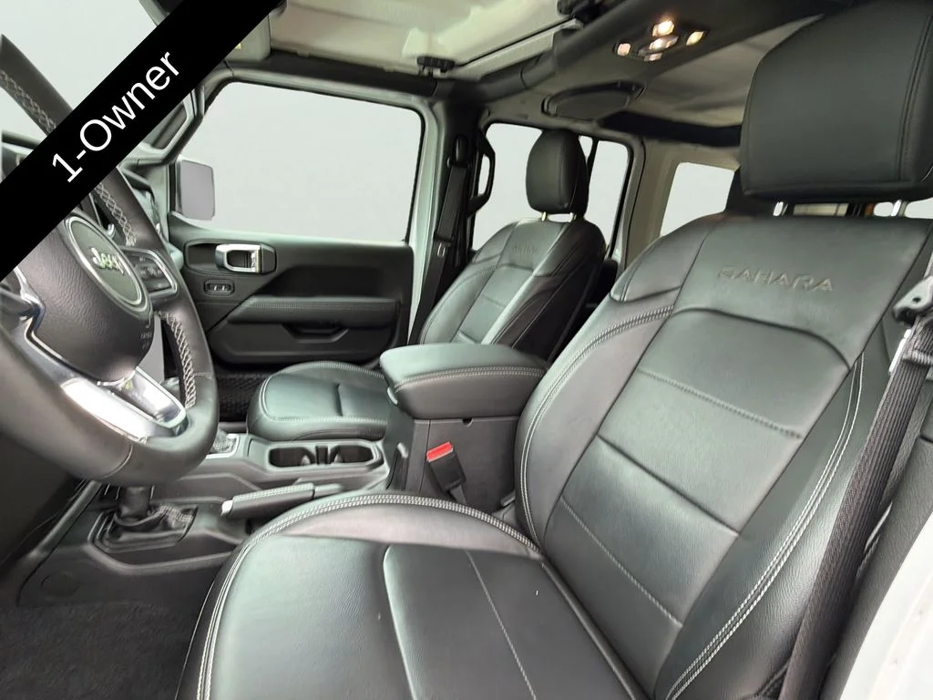 Used 2023 Bright White Clearcoat Jeep Sahara 4xe image 17
