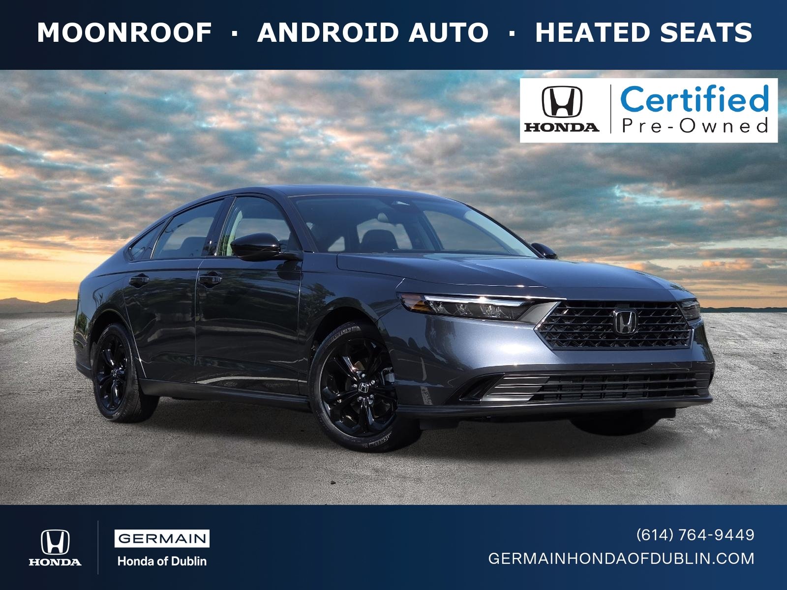 Certified Used 2025 Meteorite Gray Metallic Honda SE image 1