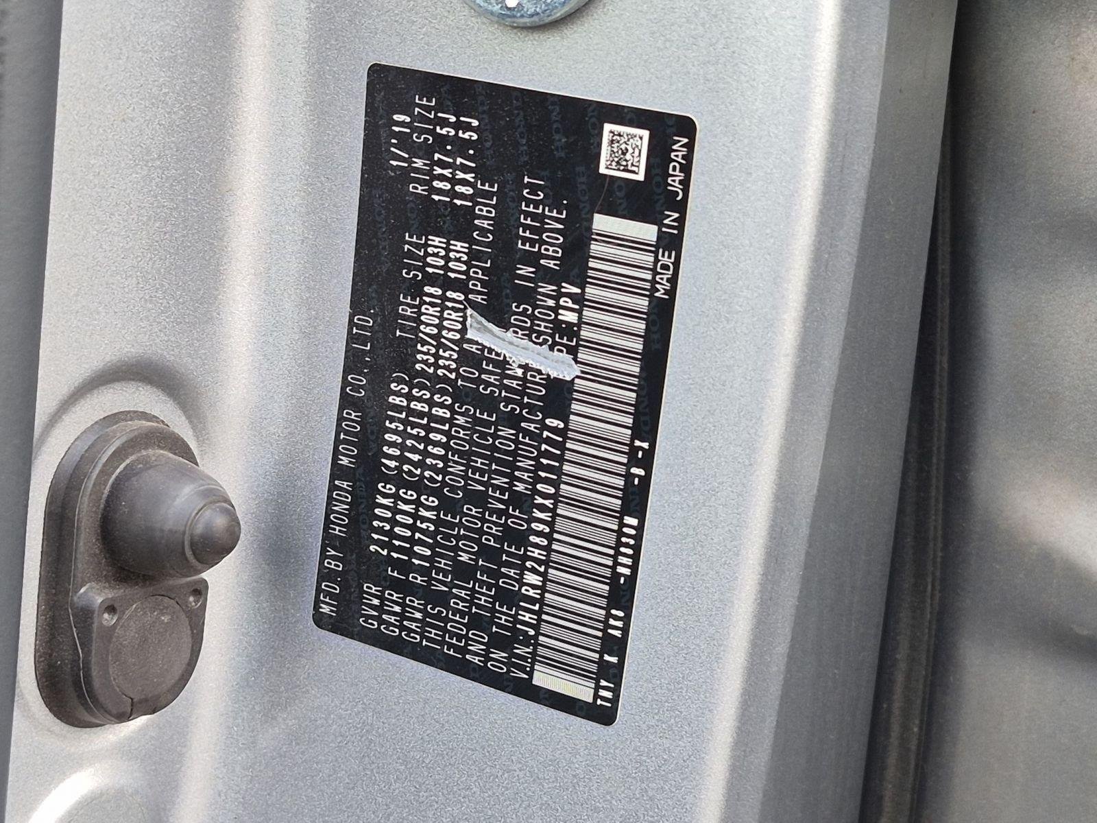 Used 2019 Lunar Silver Metallic Honda EX-L image 57