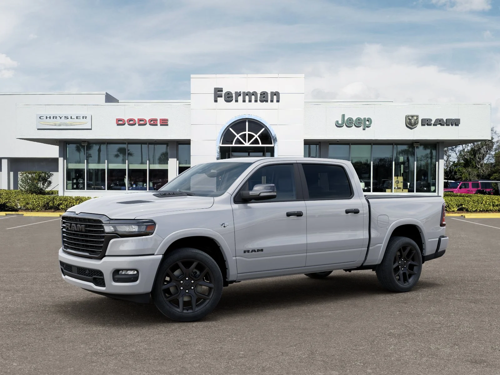 New 2026 Ivory White Tri-Coat Pearl-Coat Exterior Paint RAM Laramie image 33