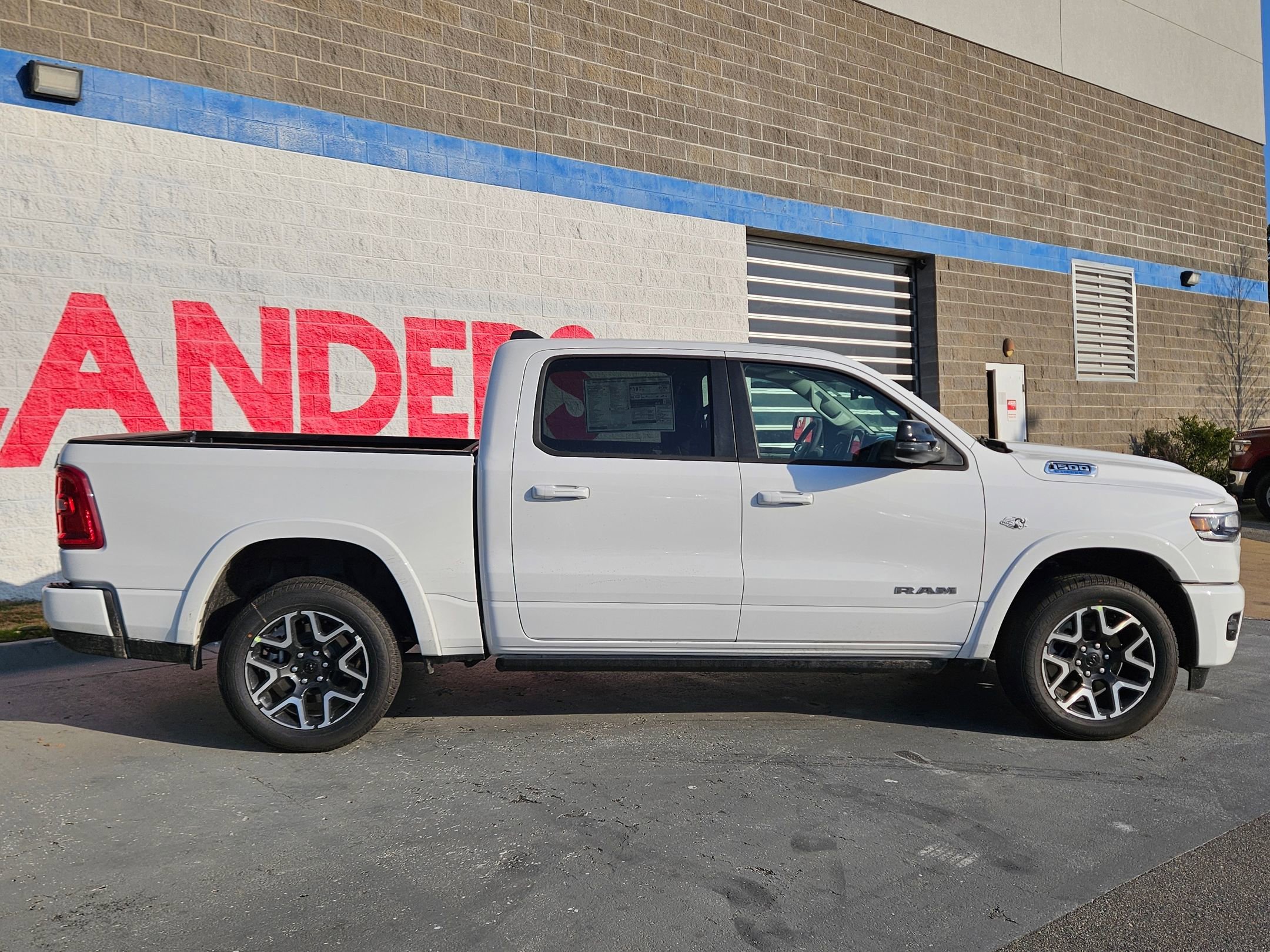 New 2026 Bright White Clear-Coat Exterior Paint RAM Laramie image 8