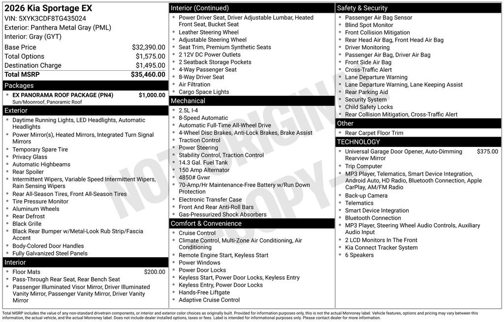Used 2026 Gray Kia EX image 25