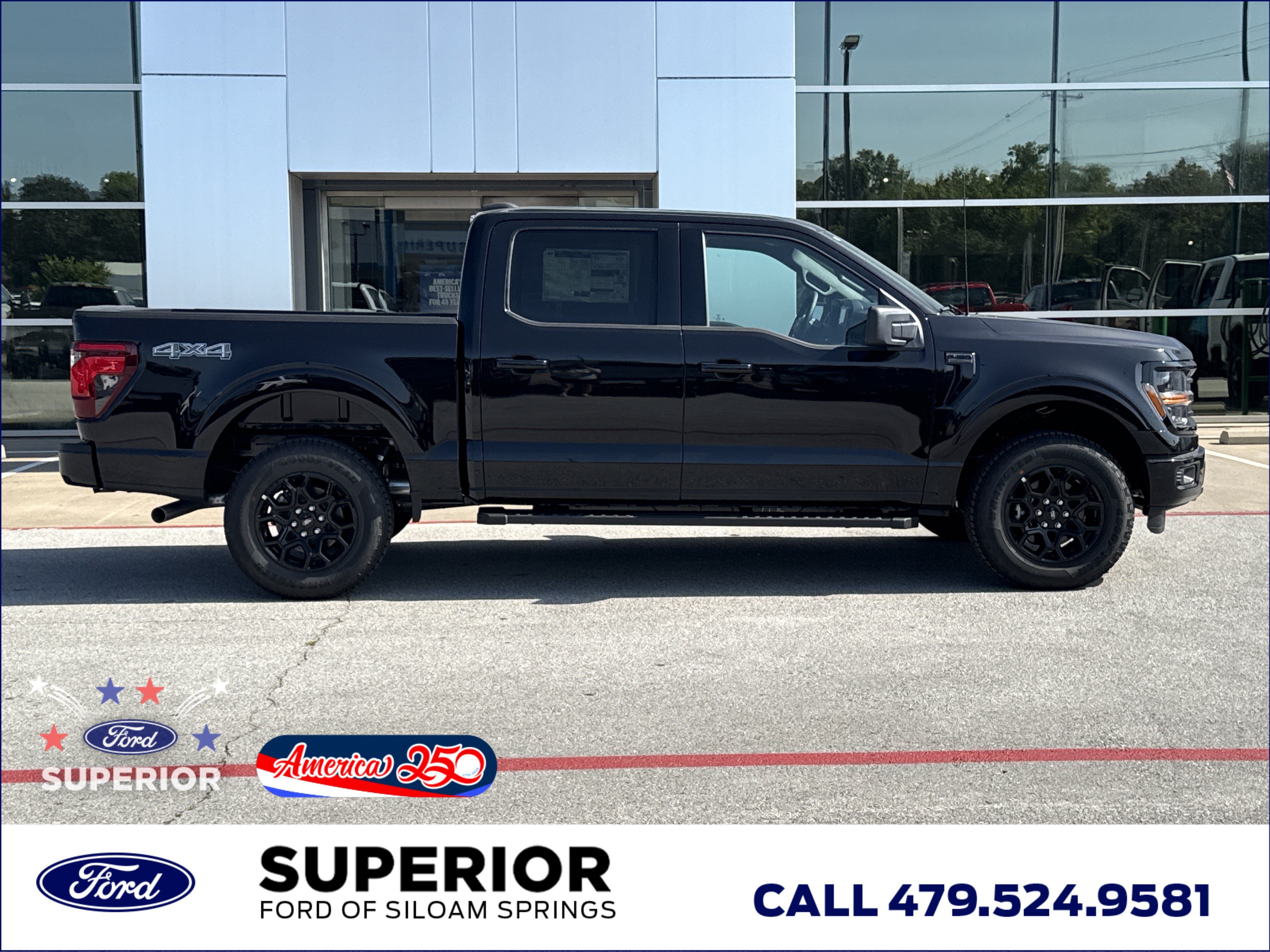 New 2026 Agate Black Metallic Ford XLT 4WD image 2