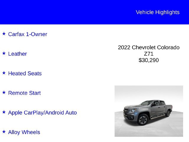 Certified Used 2022 Satin Steel Metallic Chevrolet Z71 image 2