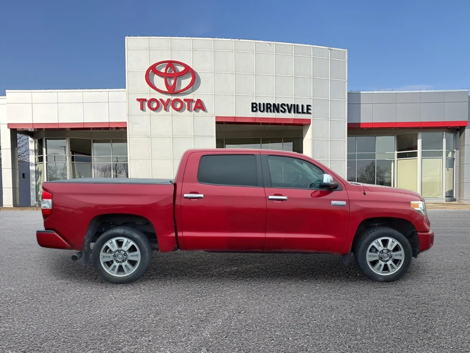Certified 2017 Toyota Tundra Platinum with VIN 5TFAW5F12HX645171 for sale in Burnsville, Minnesota
