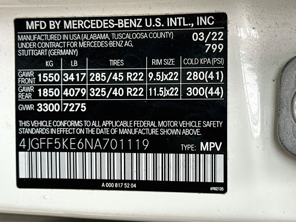 Used 2022 White Mercedes-Benz GLS 450 image 34