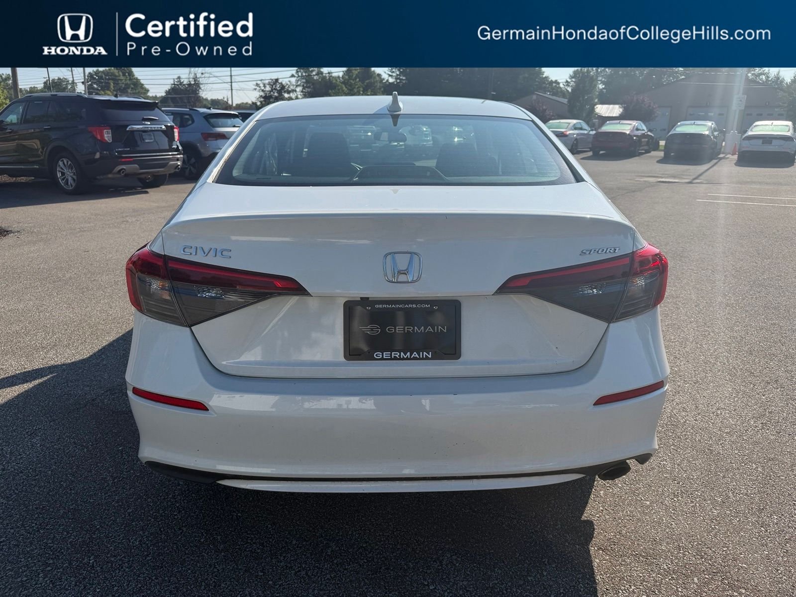 Certified Used 2024 Platinum White Pearl Honda 2.0L 4D SPORT image 8
