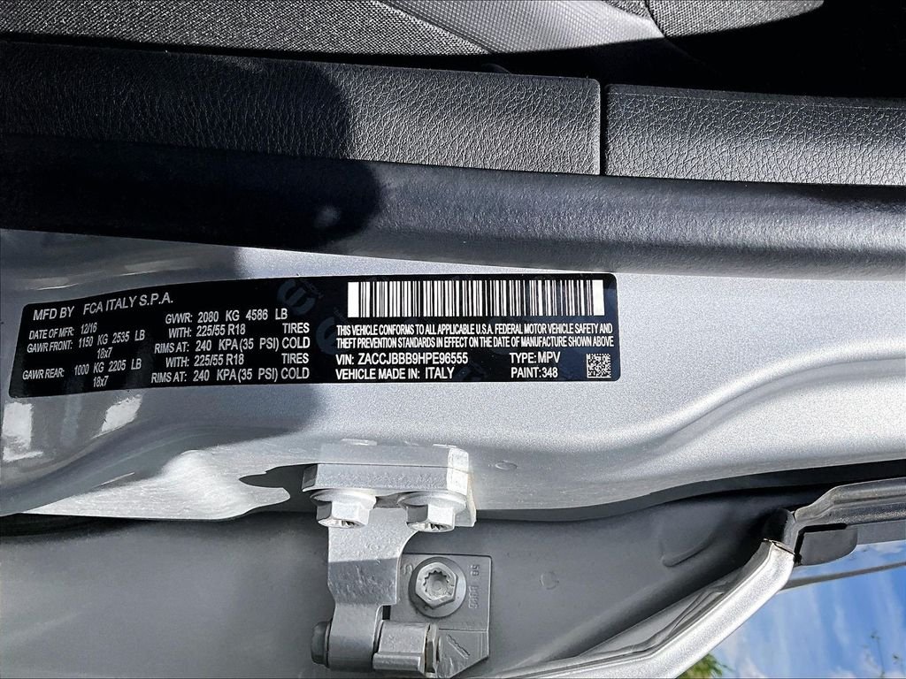 Used 2017 Glacier Metallic Jeep Altitude image 6
