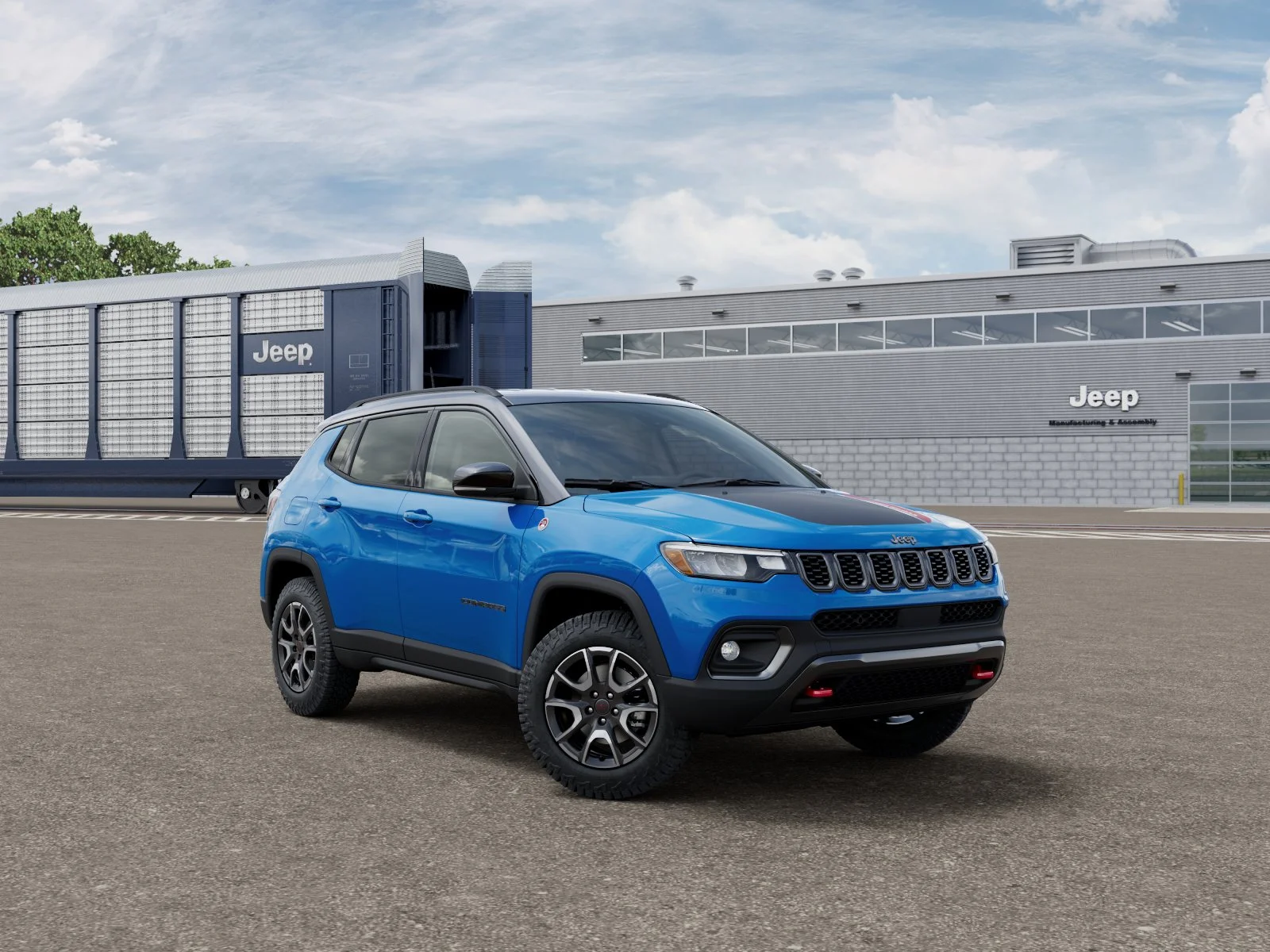New 2026 Hydro Blue Pearl-Coat Exterior Paint Jeep Trailhawk image 5